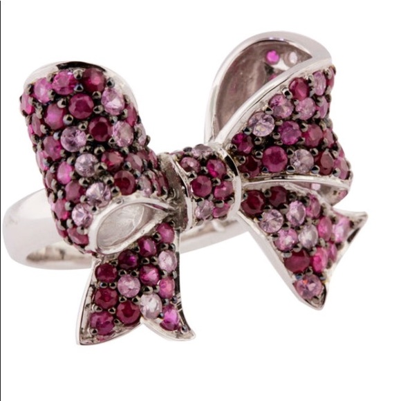 EFFY Pink Sapphire Bowtie NWT Ring 💖 - Picture 12 of 12
